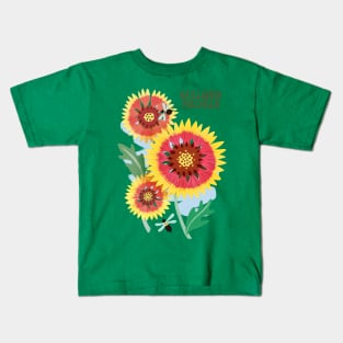 Gaillardia Pulchella Kids T-Shirt